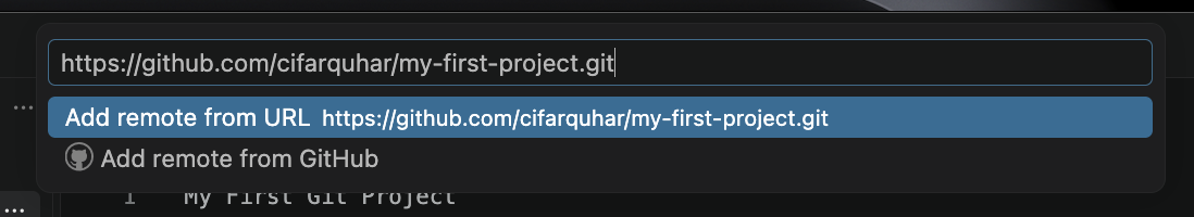pasting remote url